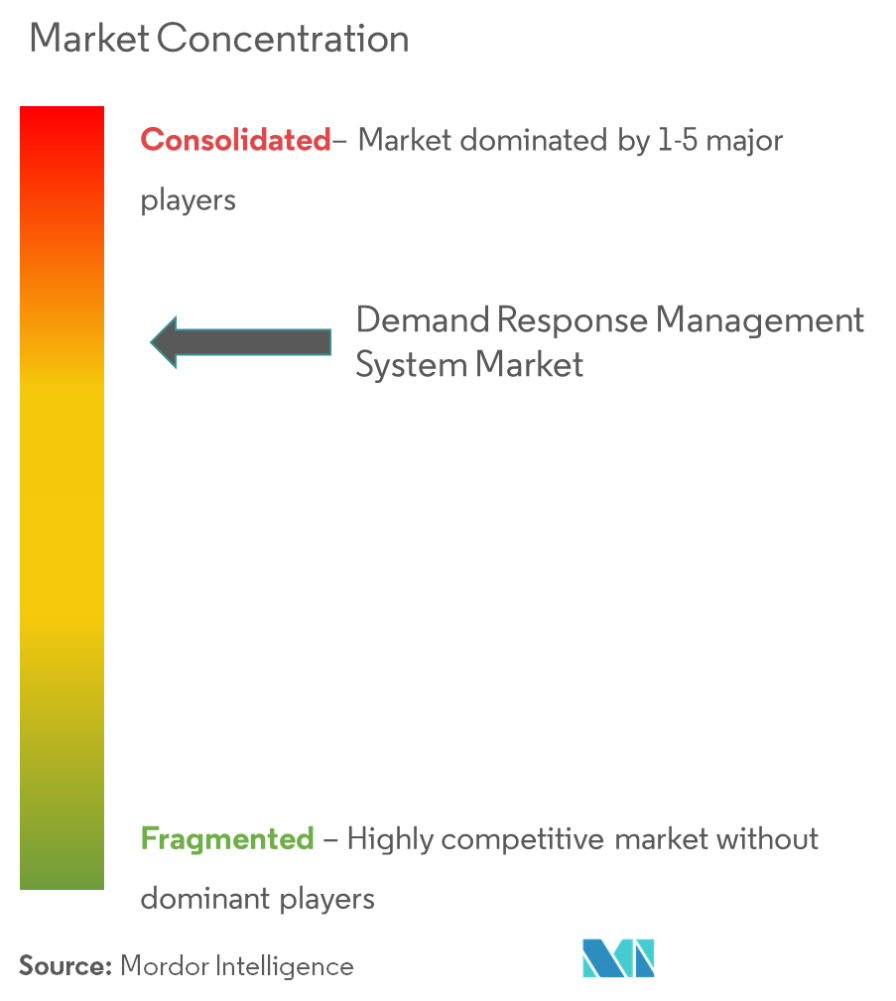 Concentration du marché des systèmes de gestion de la réponse à la demande
